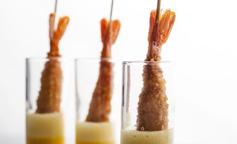Langostinos Panko En Brocheta Langostinos Torpedo ABOCADOS Langostinos Panko En Brocheta Langostinos Torpedo ABOCADOS